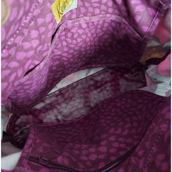 Fossil Key-Per Tree Print Multi Colored Coated Canvas Purse-Tot-Bag - Picture 5 of 8